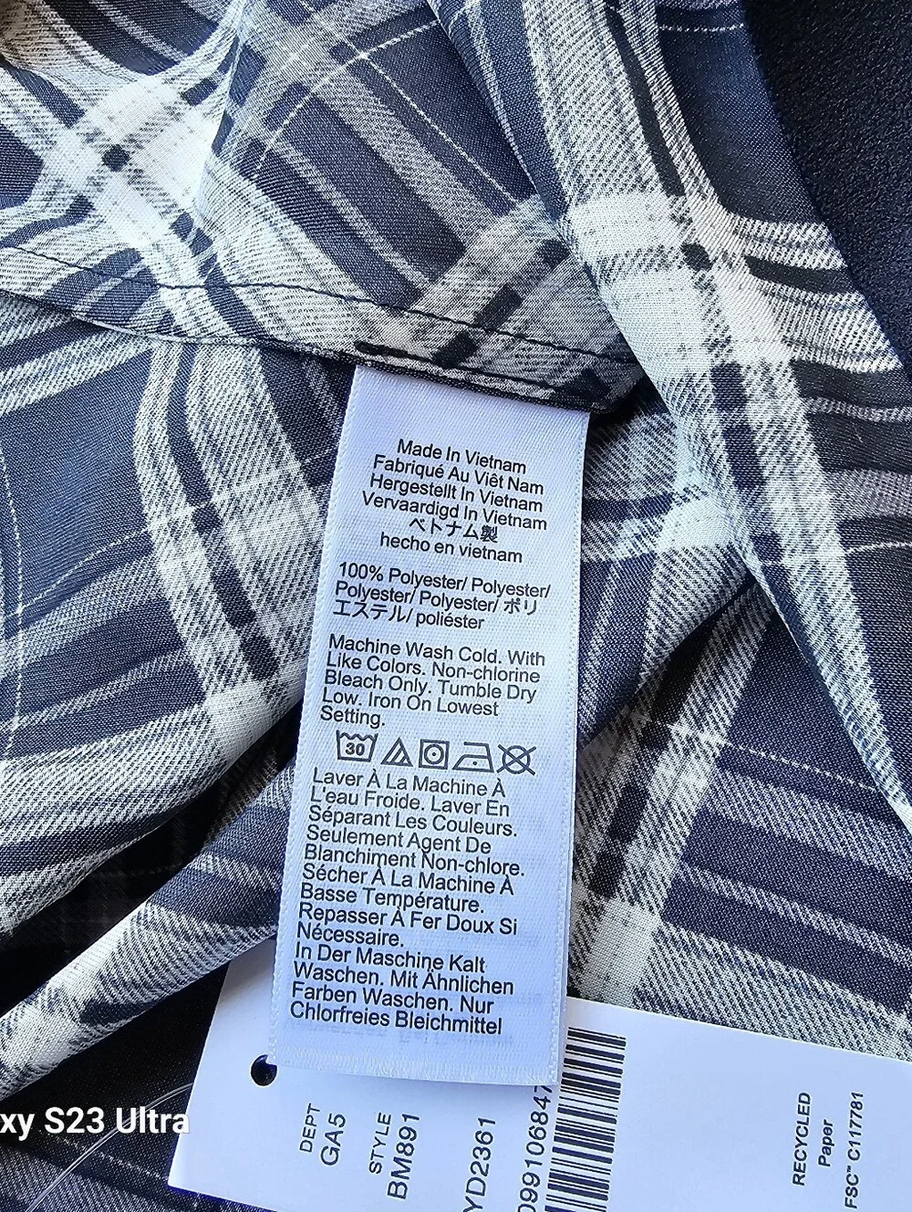New! J. Crew Sz L Gwyneth Slip Skirt Black White Friday Plaid Check Bottom NWT